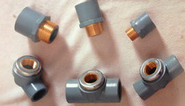 Brass CPVC Star Hex Male Inserts